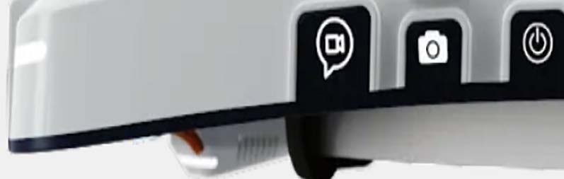 Close-up of the right-side buttons: video, capture and power